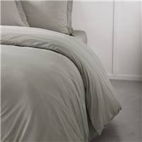 Essential housse de couette 240x260 coton uni dune