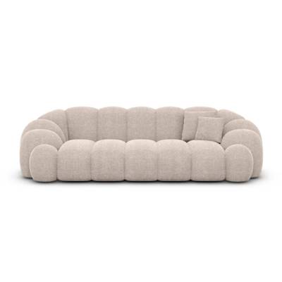 Dolban canapé 3 places en tissu texturé beige