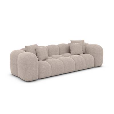 Cotton canapé 3 places en tissu texturé beige