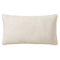 Antelina coussin en toile teint blanc 50x30
