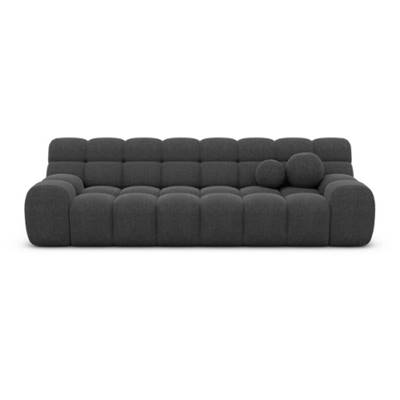 Boon canapé 4 places en tissu texturé gris anthracite