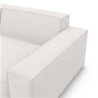 Stacele canapé 4 places en tissu texturé blanc