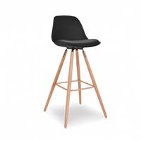 Andrea tabouret de bar scandinave noir H75