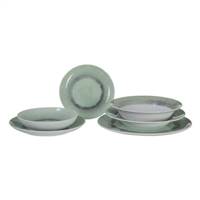 Pizz assiette plate verte foncée en porcelaine Ø33cm