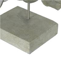 Elfi statue éléphant en bois et fer gris