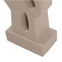 Altéra lampadaire en résine forme oragnique ajouré crème et abat-jour lin H127cm