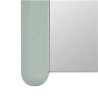 Pesaro grand miroir arrondi laqué vert d'eau H160cm
