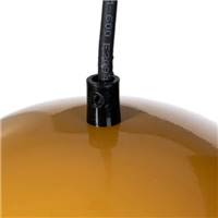 Flow suspension ronde demi-sphère jaune Ø20cm