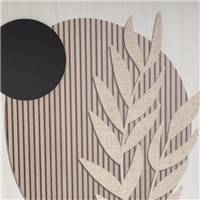 Mix tableau en mdf motif feuille B
