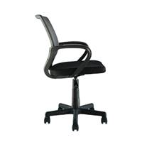 Pura chaise de bureau noire réglable à roulettes