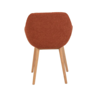 Altea chaise effet laine bouclée terracotta