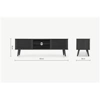 Tulma meuble TV noir