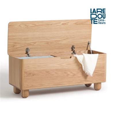 Palmo banc coffre 2 niches en chêne clair