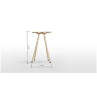 Alana une table de chevet laiton