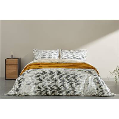 Uxi parure de lit bleu et jaune 200x200