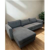 Paula canapé d'angle réversible gris