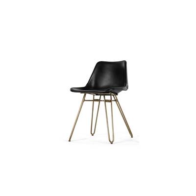 Kendal chaise noir et laiton
