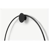 Rigel horloge murale noir mat