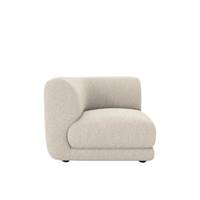 Norway canapé 3 places modulable bouclette craie