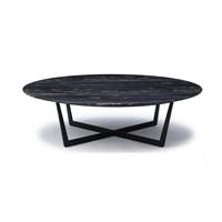 Boumcello table basse marbre et métal noir