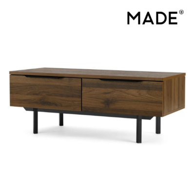 Damien table basse effet noyer et noir