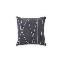 Lonford coussin velours gris fer 45x45