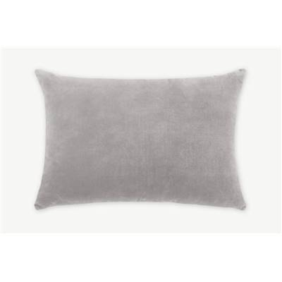 Lorna coussin velours argenté 35x50