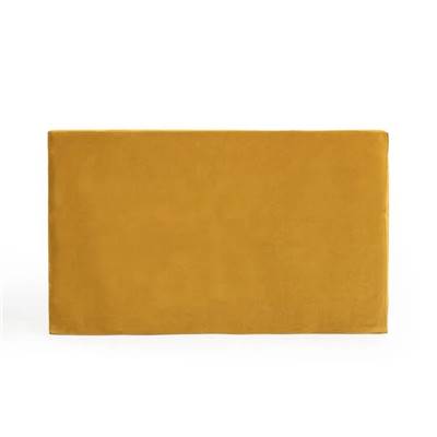 Corentin housse de tête de lit velours jaune bronze 160x85