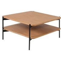 Easy table basse en bois de chêne naturel 2 plateaux