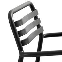 Olai fauteuil de jardin aluminium anthracite