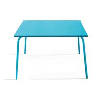 Palavas table de jardin carrée bleu