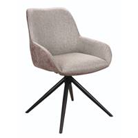 Fast chaise pivotante en tissu beige