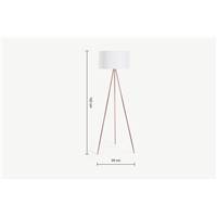Fances lampadaire tripode cuivre