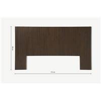 Anwick tête de lit en bois foncé L180