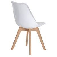 Verno chaise scandinave blanche