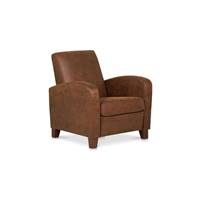 Cuba fauteuil relax manuel en microfibre bristol marron
