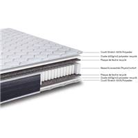 Ramage matelas 140x190 ressorts ensachés gris