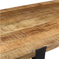 Molissan table à manger 240cm pieds U métal noir