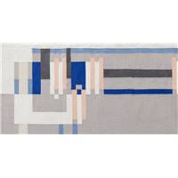 Tilly tapis tissé bleu et gris 160x230