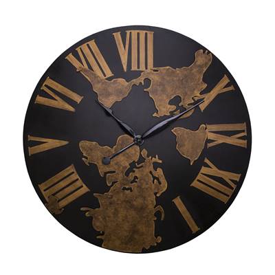 Pendule Mappe monde Ø120 cm