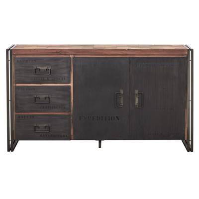 Nautical buffet bois de bateau recyclé L160cm