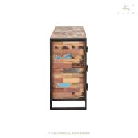 Nautical buffet bois de bateau recyclé L160cm