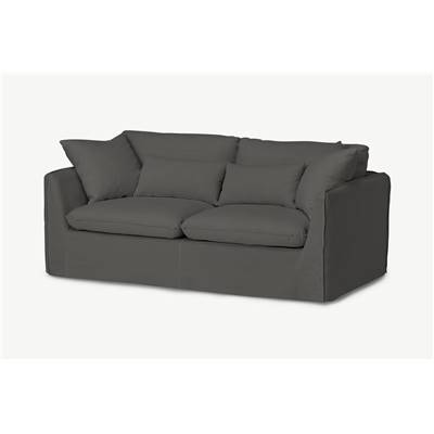 Kasiani canapé convertible gris acier