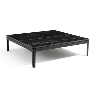 Isaé table basse en marbre noir