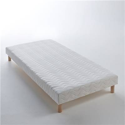 Adovli sommier tapissier à lattes recouvertes blanc 80x200