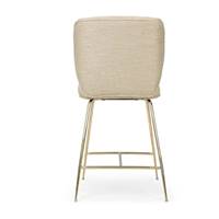 Valo tabouret de bar beige sable et métal doré