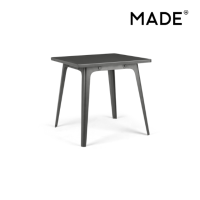 Edny table compacte gris argenté foncé