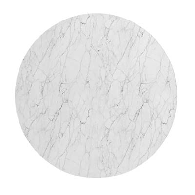 Nadara plateau de table en marbre blanc ø120