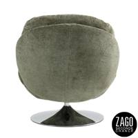 Topi fauteuil pivotant tissu texturé kaki