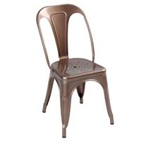 Lix chaise en métal cuivré
